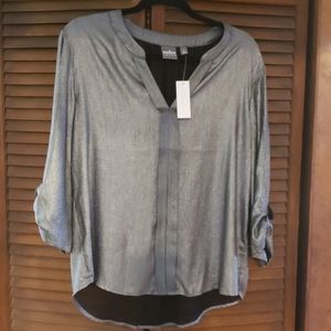 Silver metalic blouse